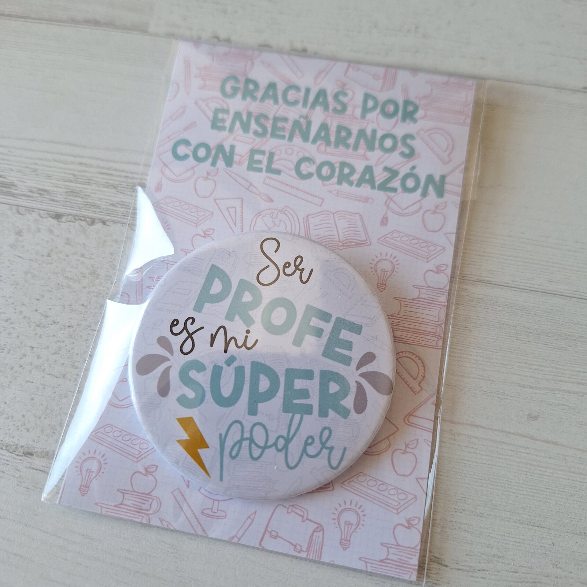 CHAPA "SER PROFE ES MI SUPER PODER" - 4