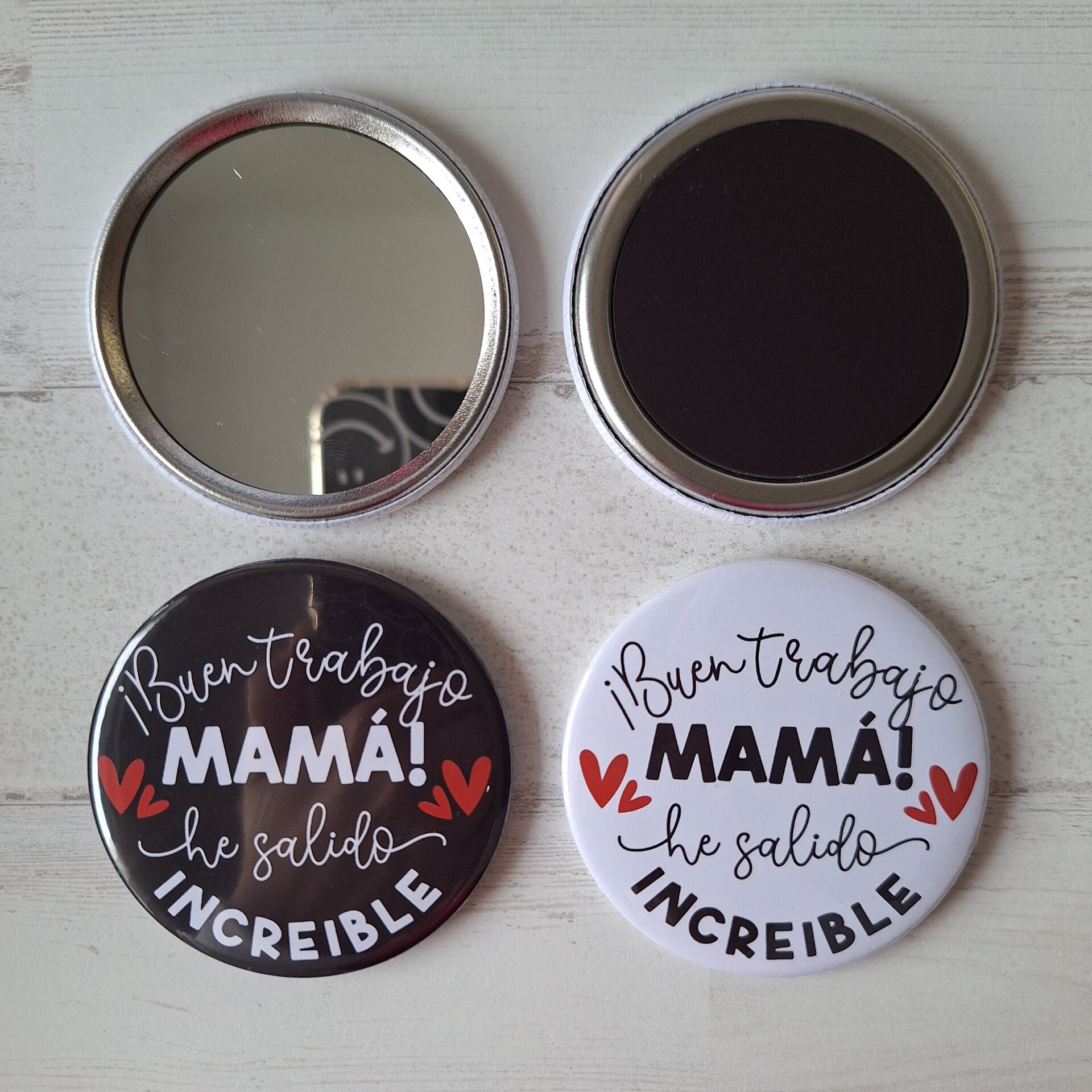 ESPEJO O IMÁN BUEN TRABAJO MAMÁ - 1