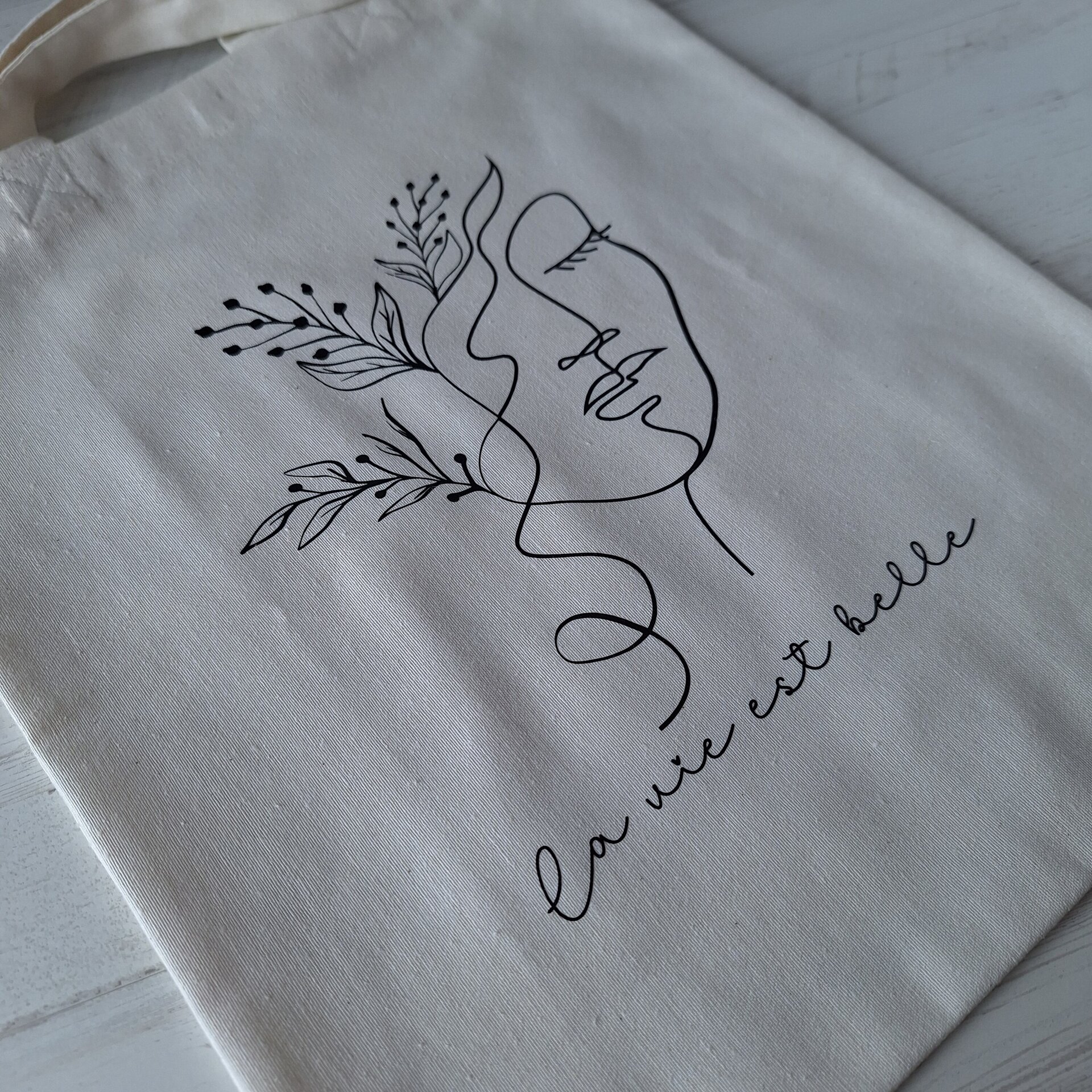 TOTE BAG "LA VIE EST BELLE" - 5