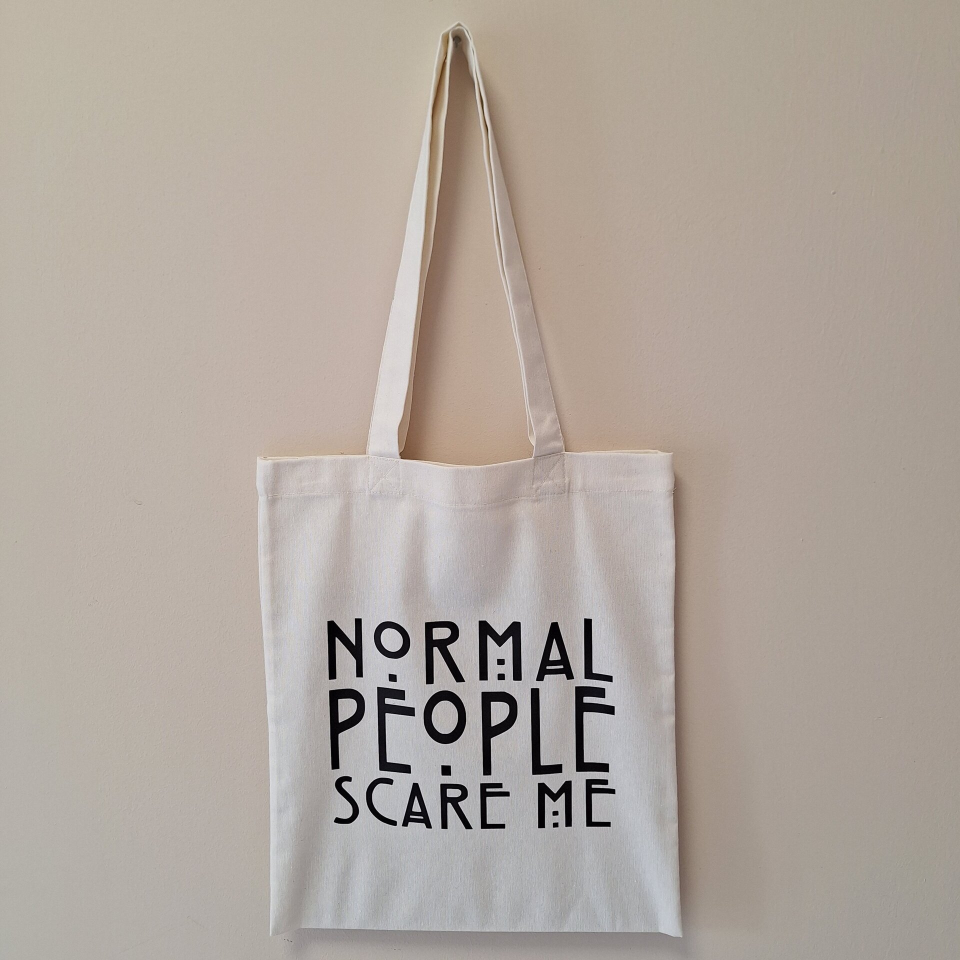 TOTE BAG "NORMAL PEOPLE SCARE ME" - 3