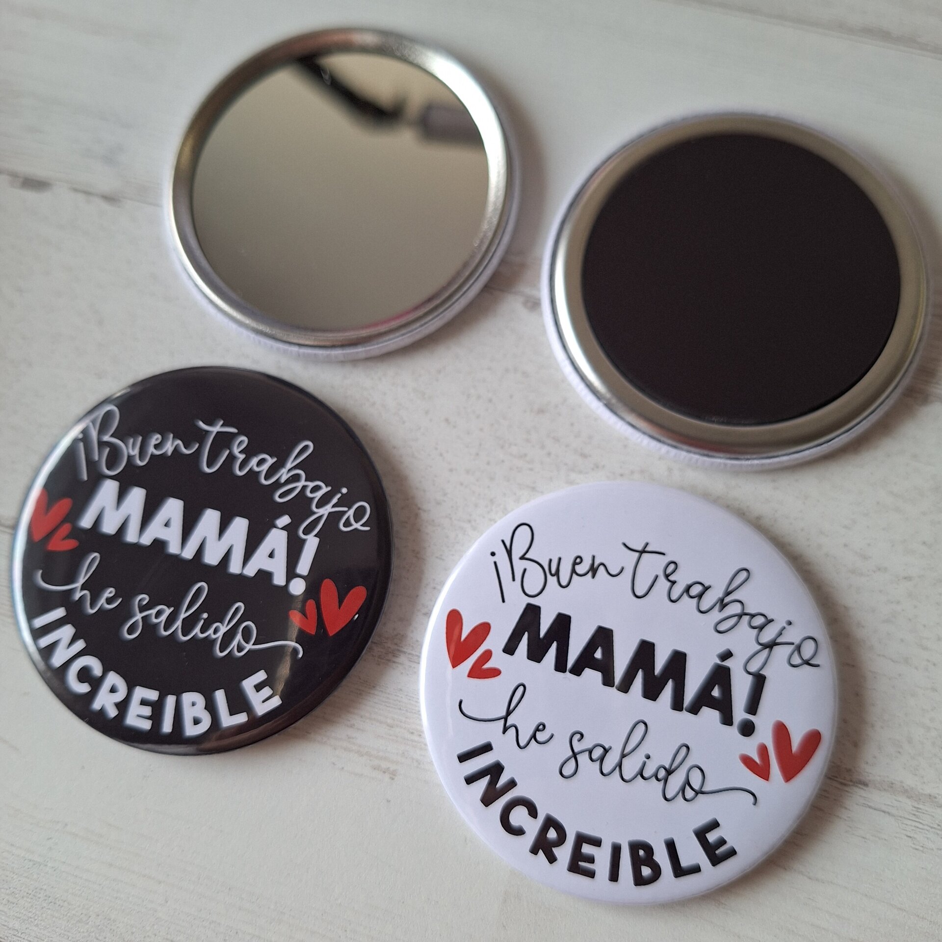 ESPEJO O IMÁN BUEN TRABAJO MAMÁ - 2